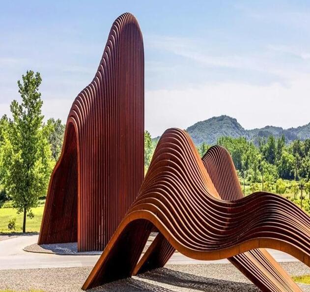 山根镇锈钢板造型